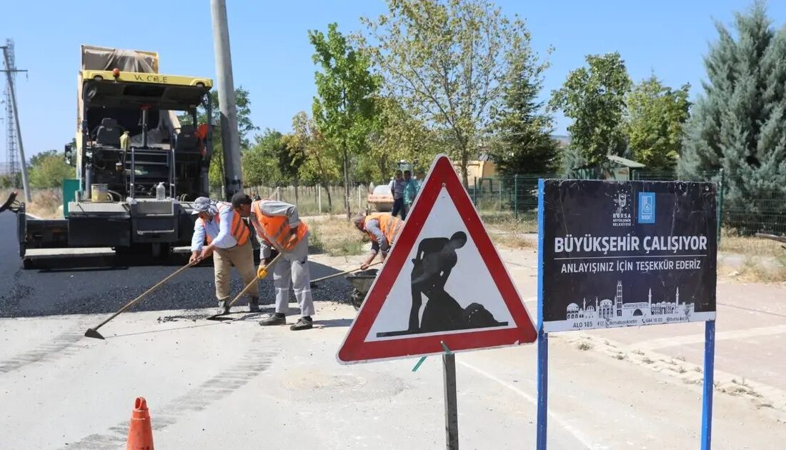 Bursa'da yapılan yol yenileme çalışmalarıyla ulaşım daha güvenli ve konforlu