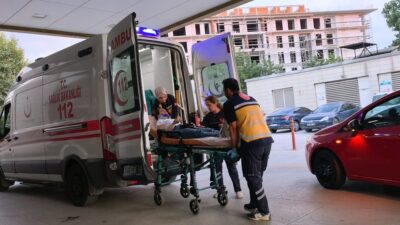 İnegöl’de yaşanan trafikteki kazada motosikletli çiftin sağ salim kurtulması detayları