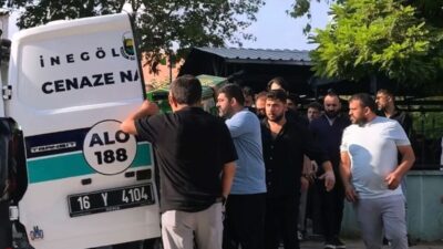 İnegöl'de tüfeğin kurbanı olan kişinin cenazesi saygıyla toprağa verildi. Olayla