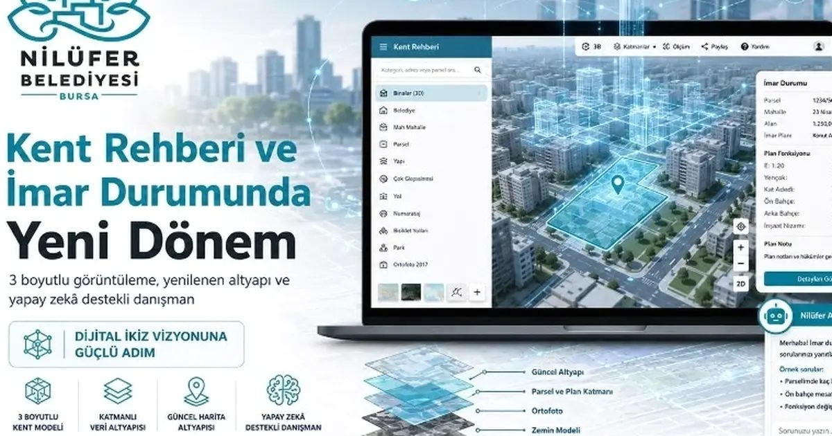 Nilüfer Belediyesi, dijital hizmetlerini güncelleyerek vatandaşlara daha hızlı ve güvenilir