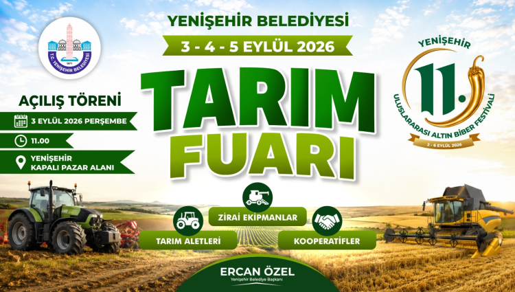 Yenişehir'de Tarım Fuarı Heyecanı