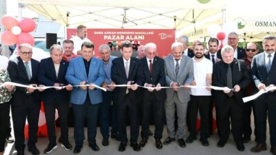 Bursa Emek Mahallesi'nde yeni pazar alanı açıldı, bölgeye ekonomik ve