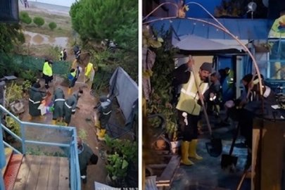 Bursa Mudanya Şiddetli Yağışlara Tanık Oldu