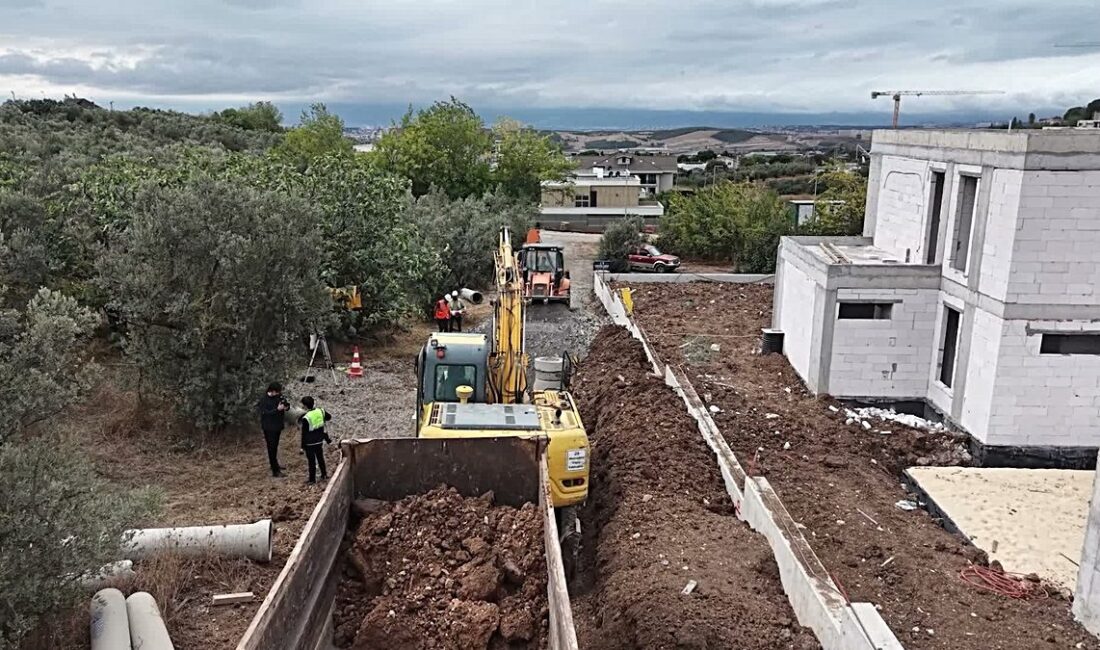 Bursa Mudanya'da altyapı çalışmalarının genişlemesiyle kente yeni ulaşım, su ve