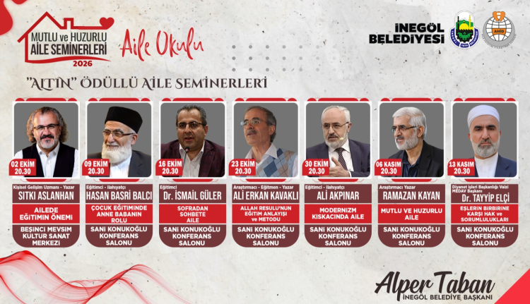 Bursa'da Aile Okulu 7 Haftalık Programla Başladı