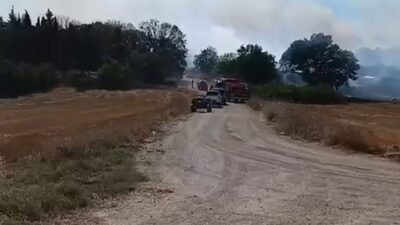 Bursa'da geniş alanda çıkan arazi yangını kontrol altına alındı. Yetkililer