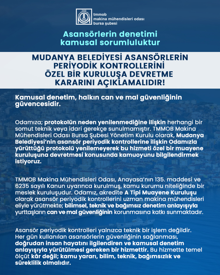 Bursa’da Asansör Kontrollerinde Büyük İyiye