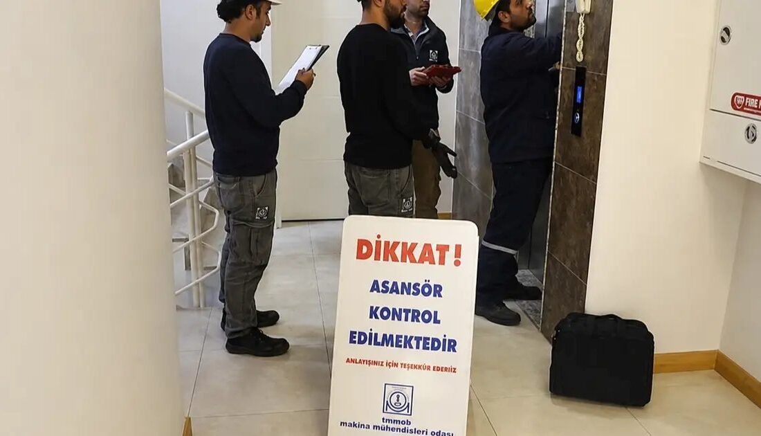 Bursa'da asansör kontrollerinde büyük iyileşmeler ve standartlara uygunluk sağlanarak güvenli