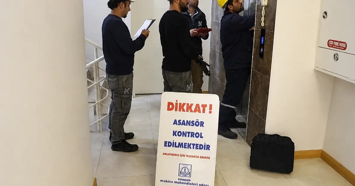 Bursa'da asansör kontrollerinde büyük iyileşmeler ve standartlara uygunluk sağlanarak güvenli