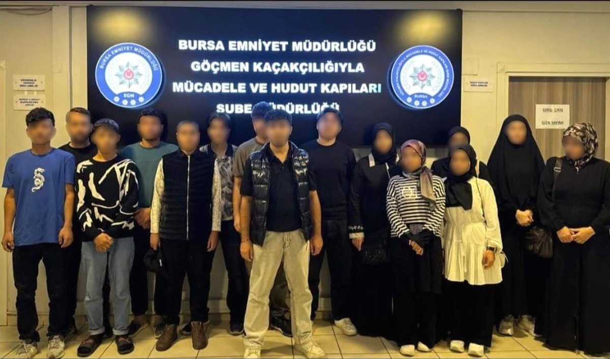 Bursa'da düzensiz göçle mücadele kapsamını artırarak, güvenlik ve düzeni sağlamaya