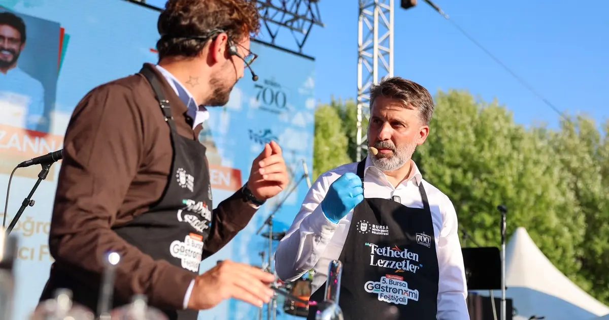 Bursa'da düzenlenen Gastronomi Festivali ile lezzet tutkunlarını bir araya getiren,