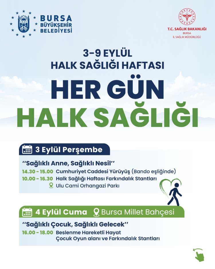 Bursa’da Halk Sağlığı Haftası Programı