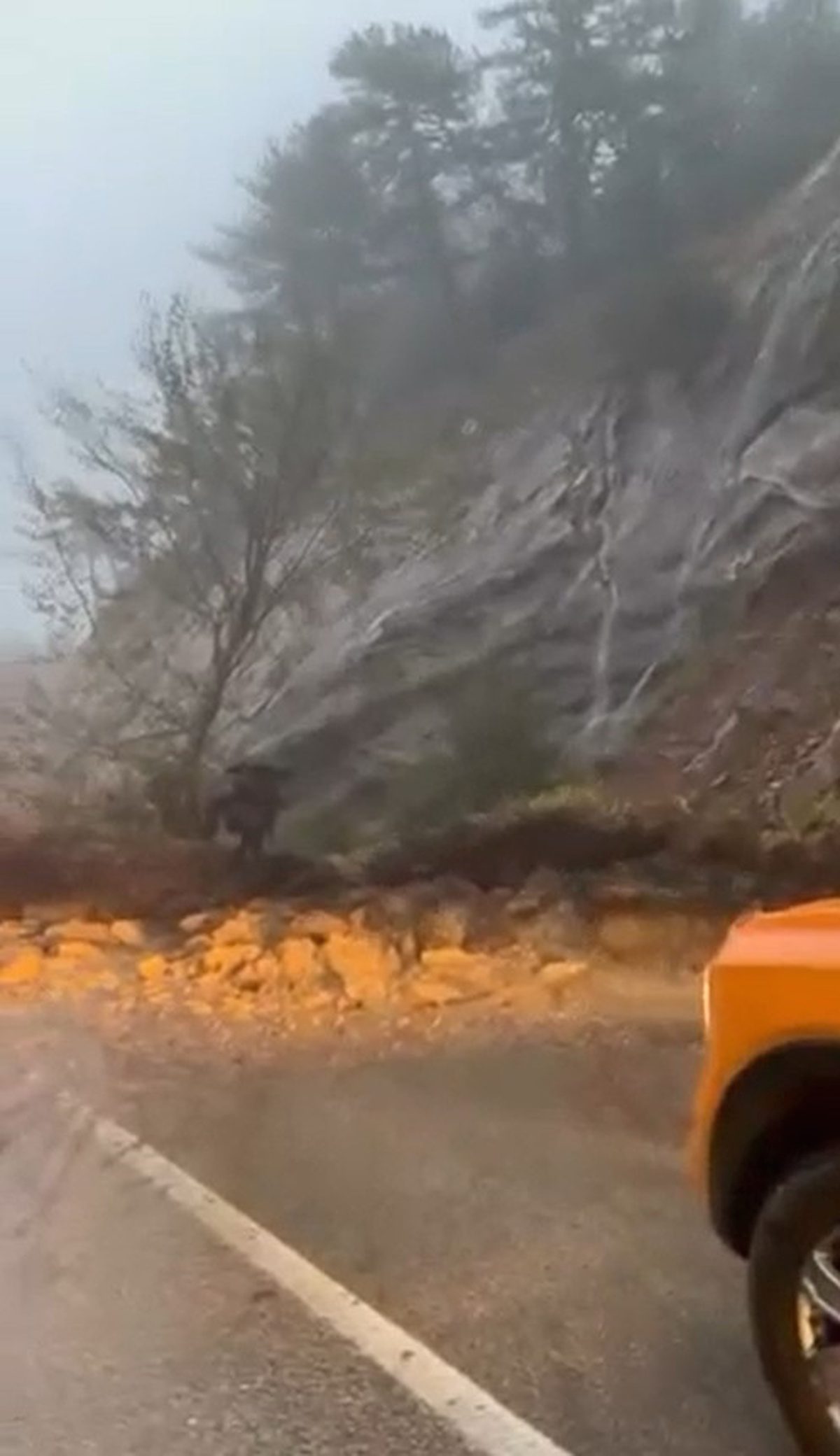 Bursa'da yaşanan heyelan nedeniyle yol ulaşıma kapandı. Güncel bilgileri takip