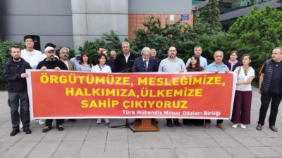 Bursa’da Mühendis, Mimar ve Şehir Plancıları Dayanışma Gününde meslek temsilcileri