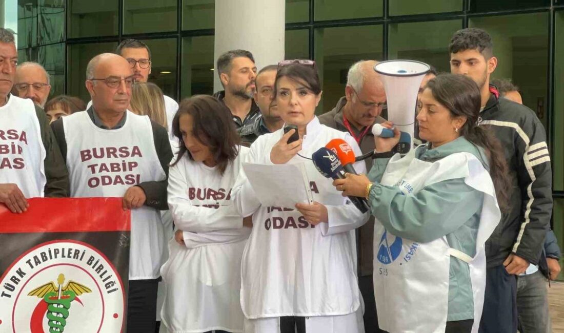 Bursa'da sağlık çalışanına yönelik saldırı sonrası düzenlenen gösteri ve olayların