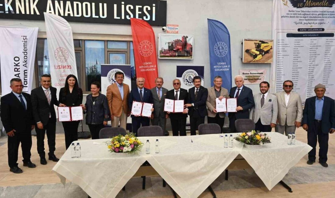 Bursa'da tarım meslek liseleri arasında iş birliği protokolü ile tarımsal