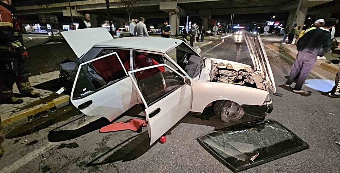 Bursa'da gerçekleşen trafik kazası güvenlik kameralarına yansıdı. Olayın detayları ve