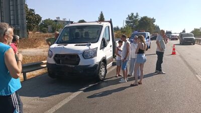 Bursa'da yakıt sızıntısı trafik kazasına yol açtı; olay yerinde güvenlik