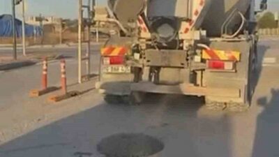 Bursa'da yol üzerinde beton dökme çalışmaları gerçekleştirilmektedir. Güncel gelişmeler için