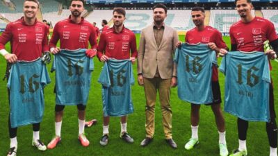 Bursaspor Başkanı, milli takıma verdiği destek ve teşvikle kulübümüzün birlik