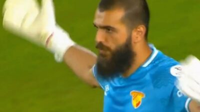 Göztepe-Gaziantep FK maçında kalecinin protesto tepkisi ve maç sonrası yapılan