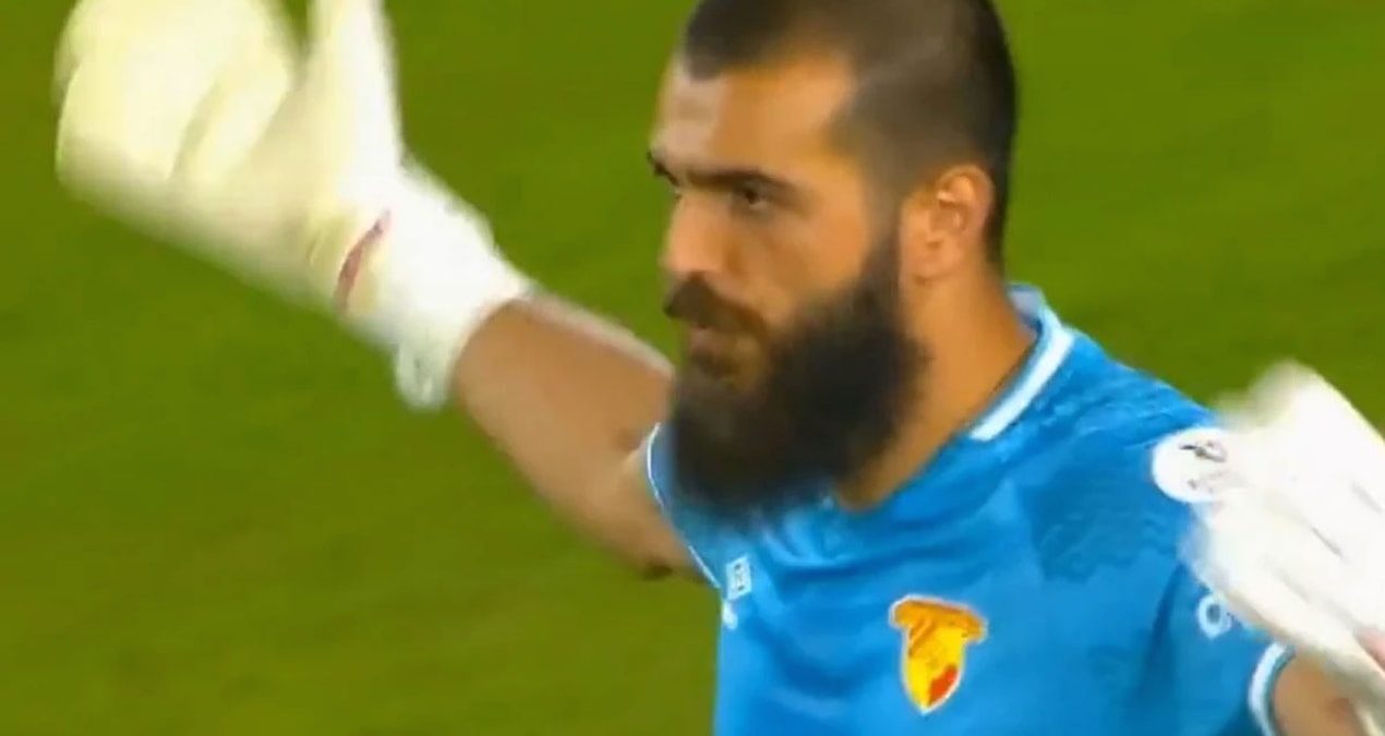 Göztepe-Gaziantep FK maçında kalecinin protesto tepkisi ve maç sonrası yapılan