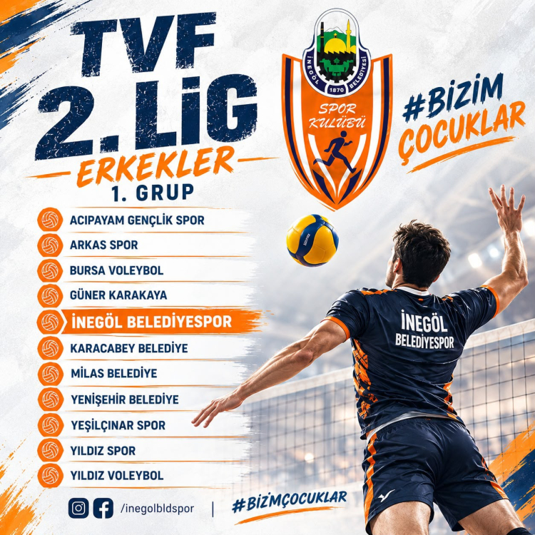 İnegöl Belediyespor Voleybol Sezonuna Hazırlanıyor