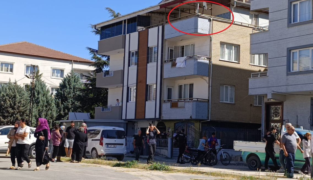 İnegöl'de genç kadın balkonundan düştü