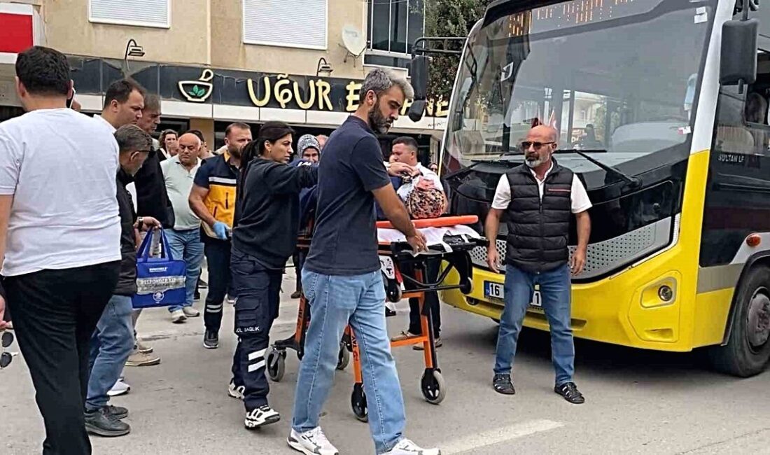 İnegöl'de otobüsün yaya çarpması sonucu 68 yaşında kadın yaralandı. Olayla
