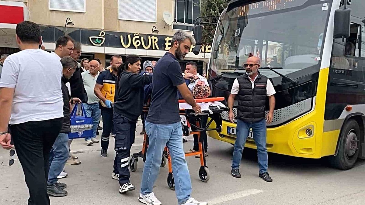 İnegöl'de otobüsün yaya çarpması sonucu 68 yaşında kadın yaralandı. Olayla