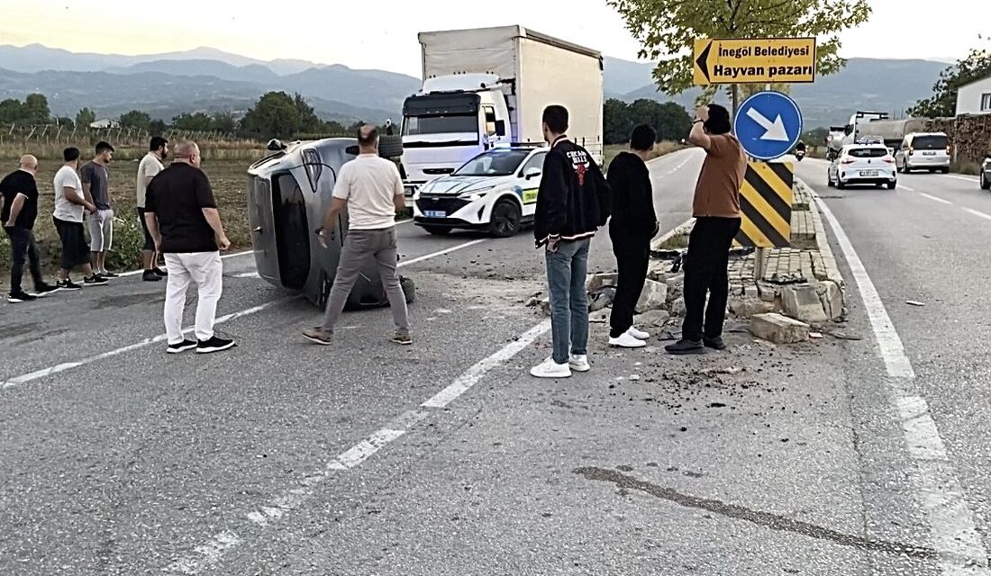 İnegöl'de meydana gelen trafik kazasında bir kişi yaralandı. Detaylar için