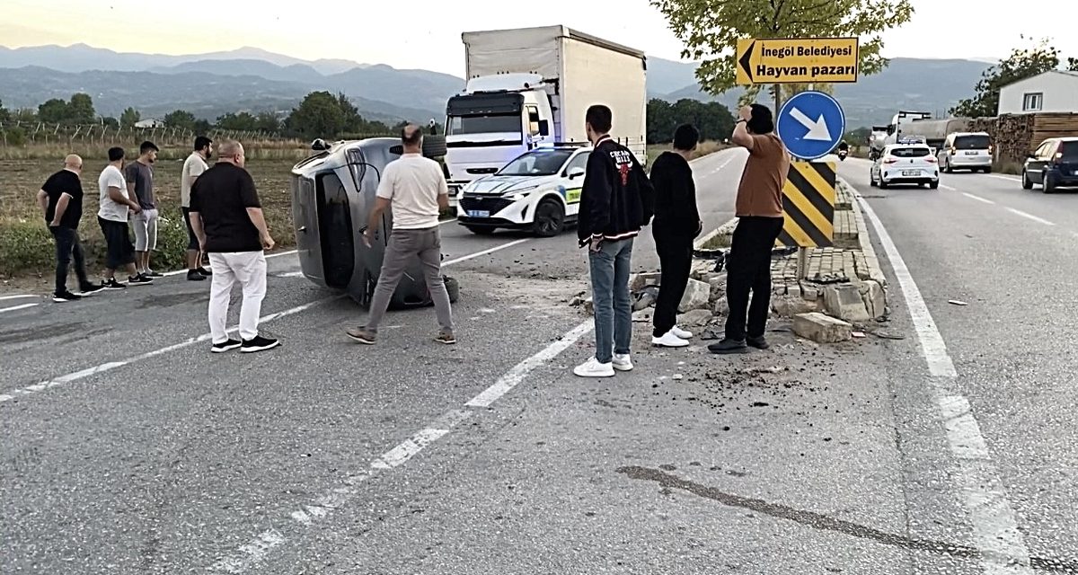 İnegöl'de meydana gelen trafik kazasında bir kişi yaralandı. Detaylar için