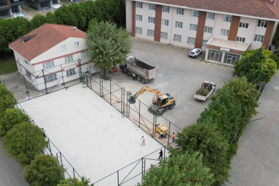 İnegöl'de Yeni Semt Sahası Çalışmaları