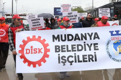 Mudanya Belediyesi İşçilerinden Ücret Talepleri