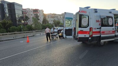 Mudanya'da meydana gelen motosiklet kazasında sürücü yaralandı. Olay yerinde inceleme