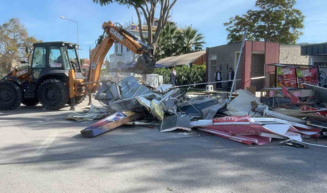 Mudanya'daki büfe yıkımı başarıyla tamamlandı. Resmi açıklamalar ve detaylar için