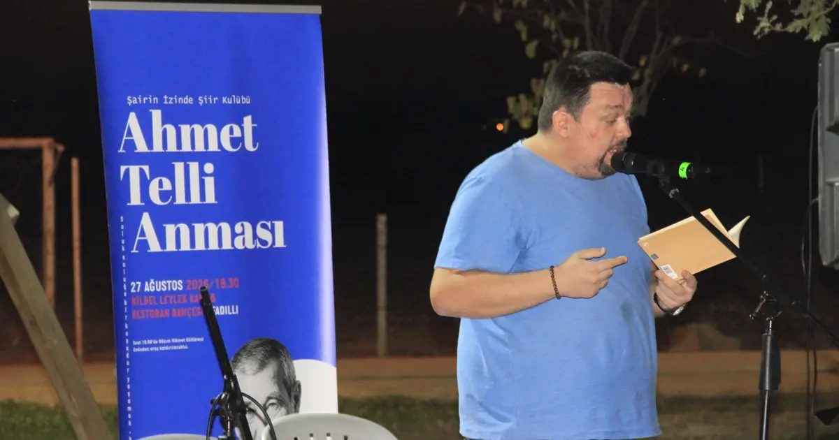 Nilüfer'de gerçekleştirilen Ahmet Telli Anması etkinliği, şairin edebi mirasına saygı