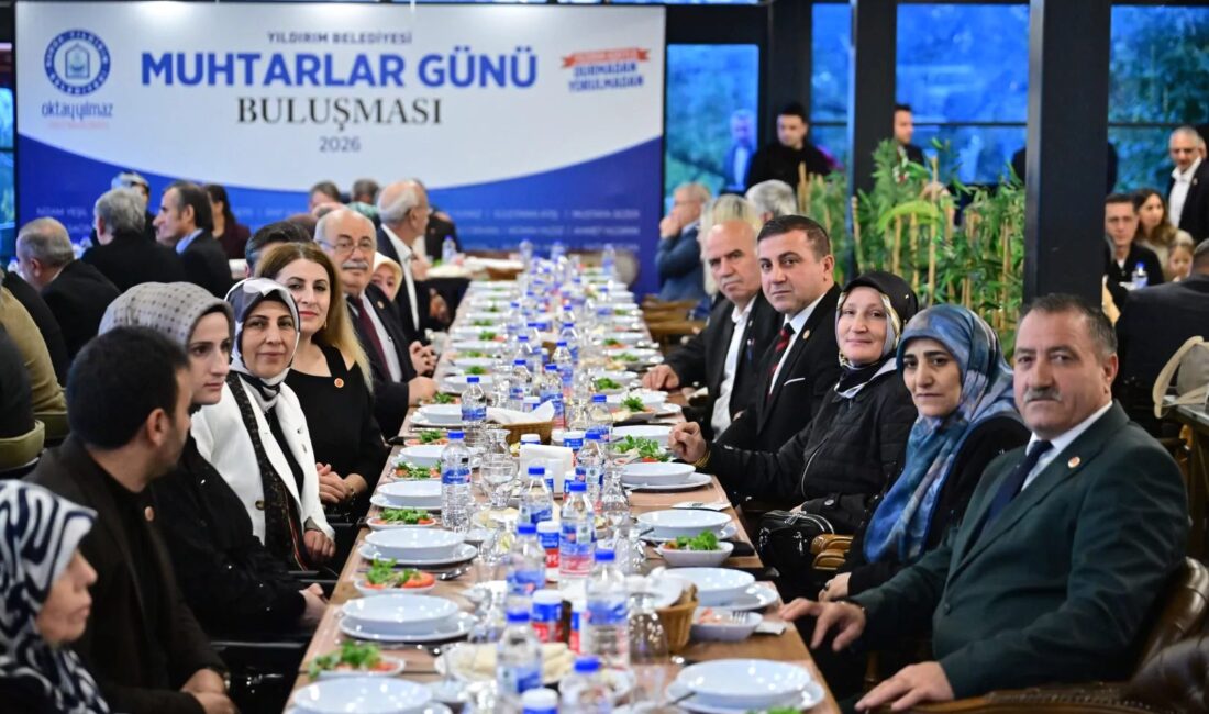 Bursa Yıldırım’da Muhtarlar Günü kutlaması, yerel idarelerin önemini vurgulayan resmi