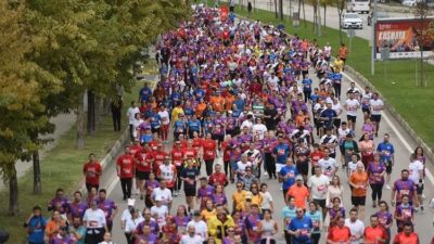 Bursa'da düzenlenen 13. Eker I Run Koşuları başladı. heyecan ve