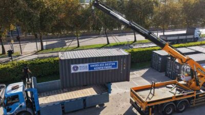 Bursa’da olası afetlere hızlı ve etkili müdahale için afet konteynerleri