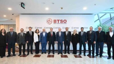 Alfatlı, Bursa’da BTSO yönetimini ziyaret ederek iş dünyasına yönelik değerlendirme
