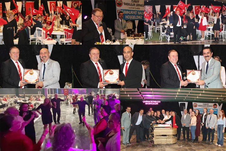 Bursa’da emekliler, Cumhuriyet Balosu’nda bir araya gelerek Cumhuriyet coşkusunu ve
