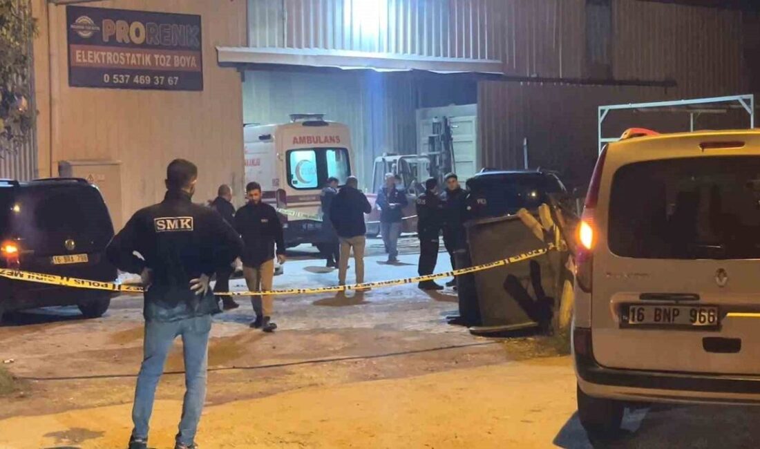 Bursa'da meydana gelen iş kazasında, demir blokun düşmesi sonucu bir