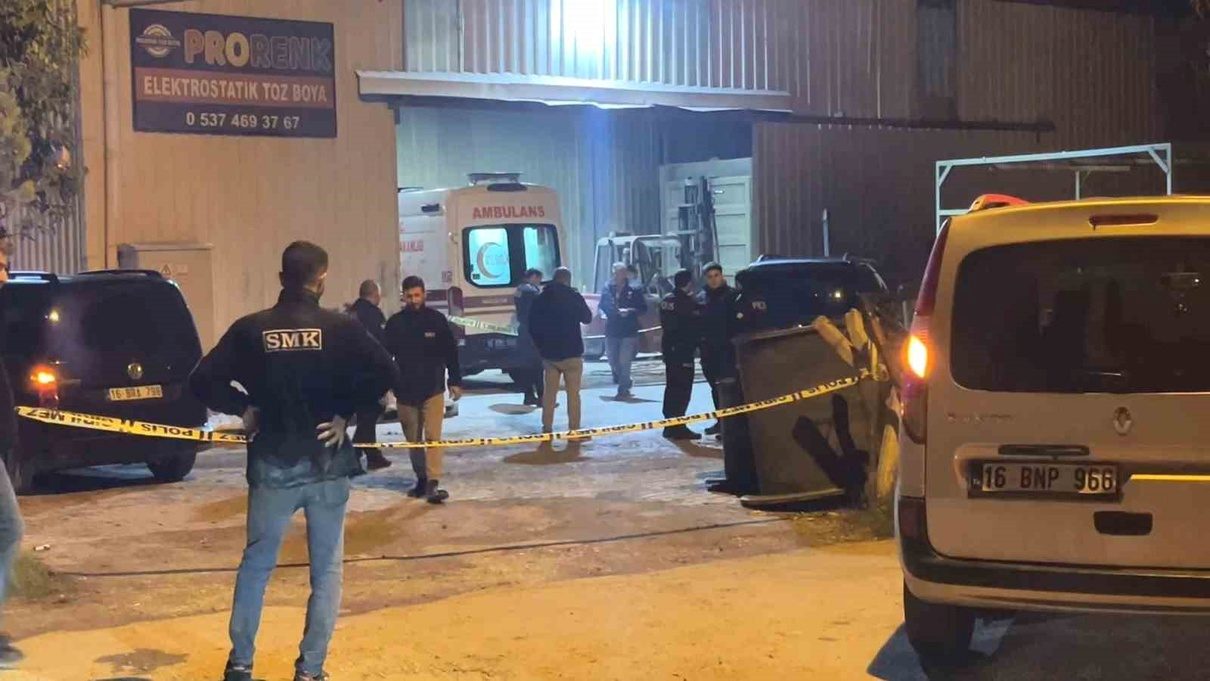 Bursa'da meydana gelen iş kazasında, demir blokun düşmesi sonucu bir