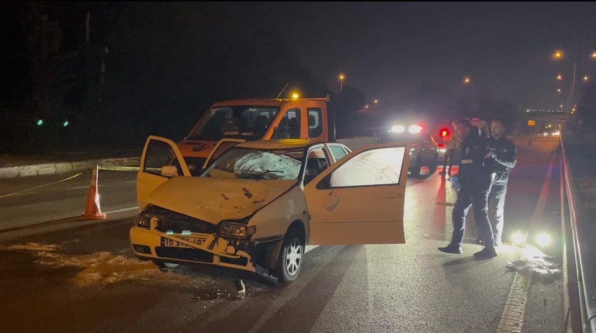 Bursa'da meydana gelen otomobil çarpması sonucu yaşanan trajik ölüm olayı