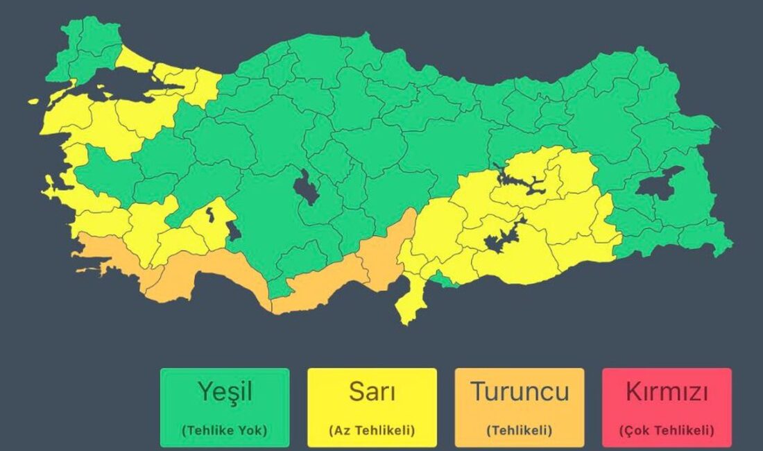 Bursa’da şiddetli yağış uyarısı bulunmuyor. Güncel hava durumu bilgilerini ve