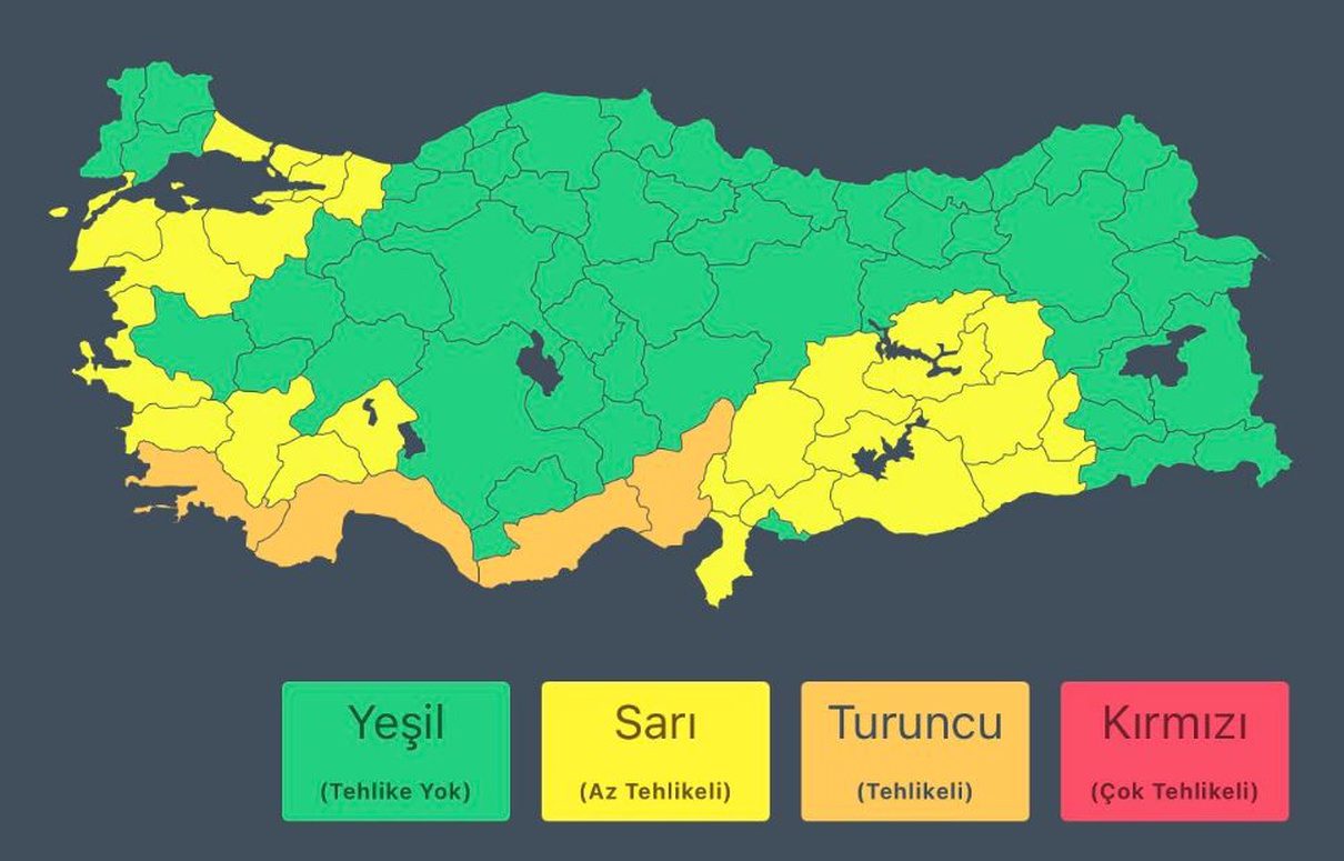 Bursa’da şiddetli yağış uyarısı bulunmuyor. Güncel hava durumu bilgilerini ve