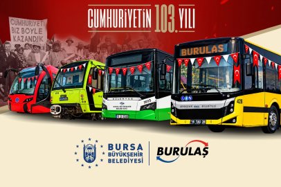 Bursa’da Toplu Ulaşım 29 Ekim’de Ücretsiz