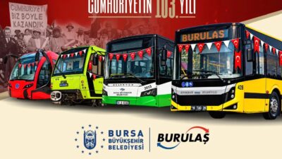 Bursa’da 29 Ekim Cumhuriyet Bayramı’nda toplu ulaşım ücretsiz olacak. Ücretsiz