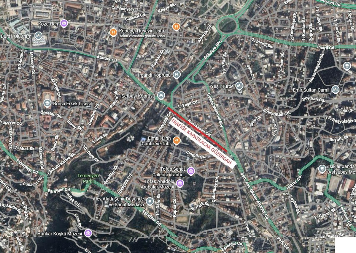 Bursa'da trafik düzenlemesi ve asfalt çalışmaları hakkında güncel bilgiler, planlanan